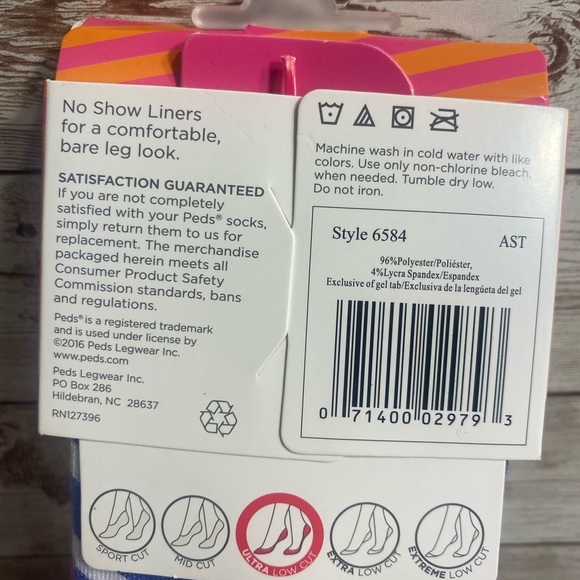 NWT-Peds Ultra Low Cut Liners - Picture 5 of 5